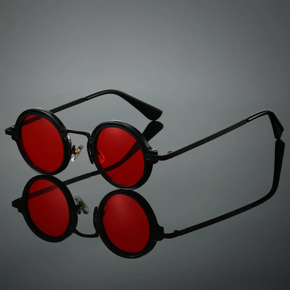 Round Sunglasses Matte Black - VibreMode