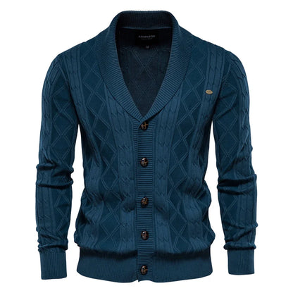Classic Men's Button Front Sweater