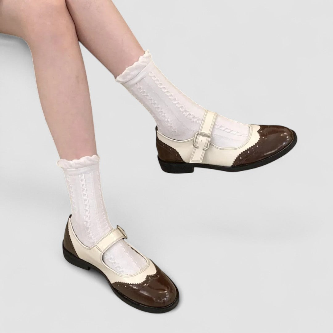 Women's Mary Jane Shoes Closed Toe Buckle