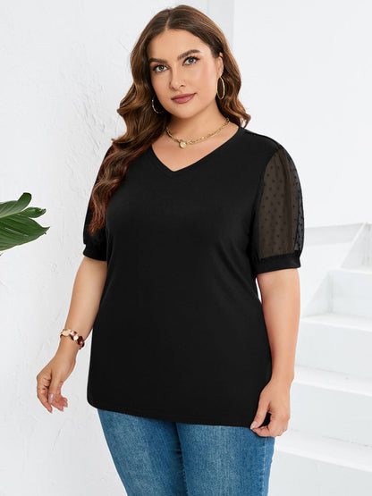 Classic V-Neck Women's Blouse