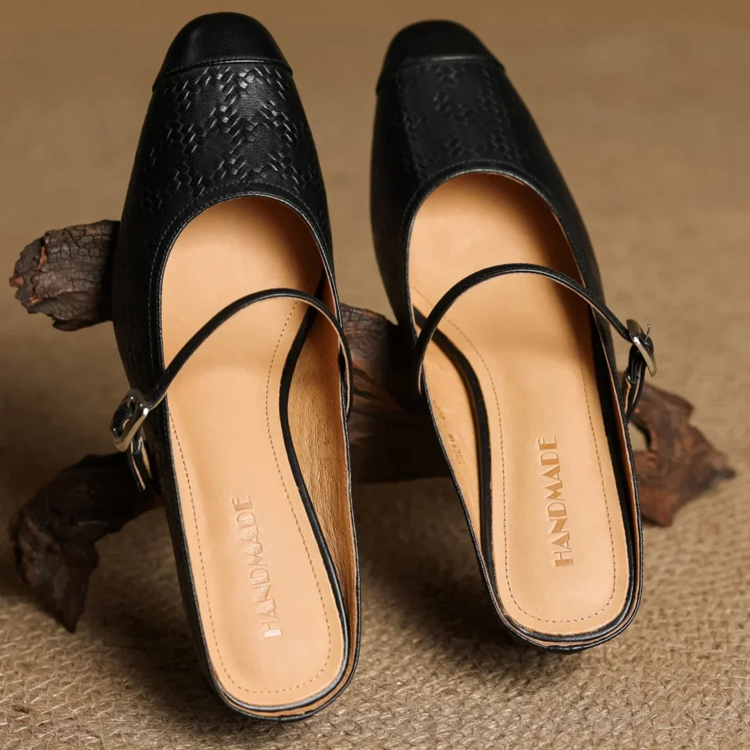 Milano Genuine Leather Mules