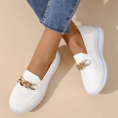 Aurelia Women's Gold Knot Loafers