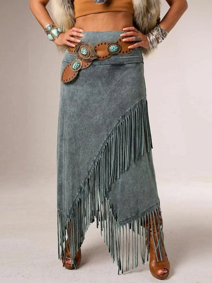 Women's Asymmetrical Layered Skirt - VibreMode