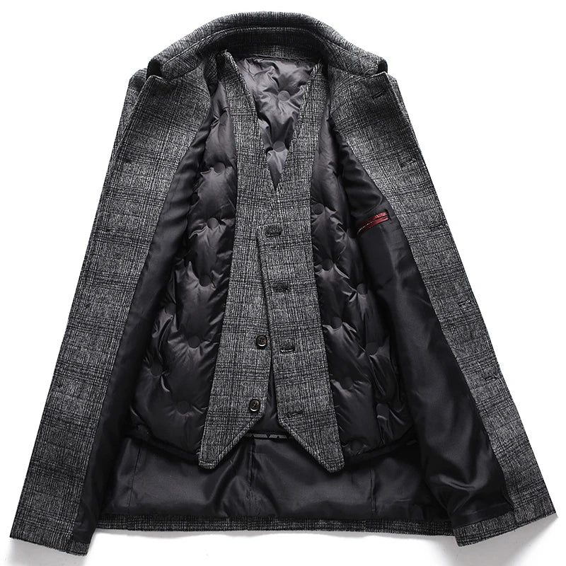 Warm Winter Wool Trench Coat