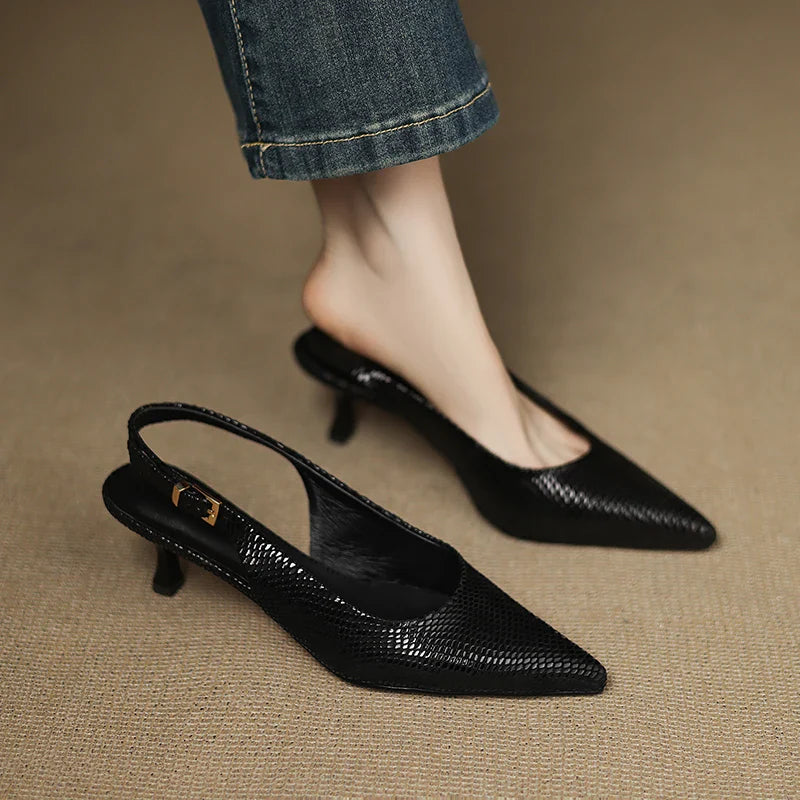 Elegant Black Heel Shoes