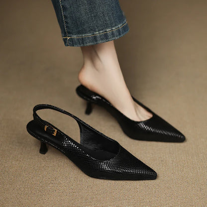 Elegant Black Heel Shoes