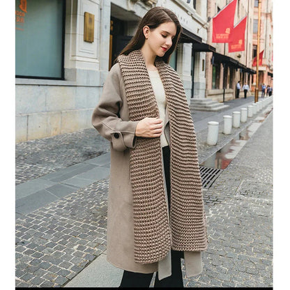 Women's Chunky Knit Scarf Merina