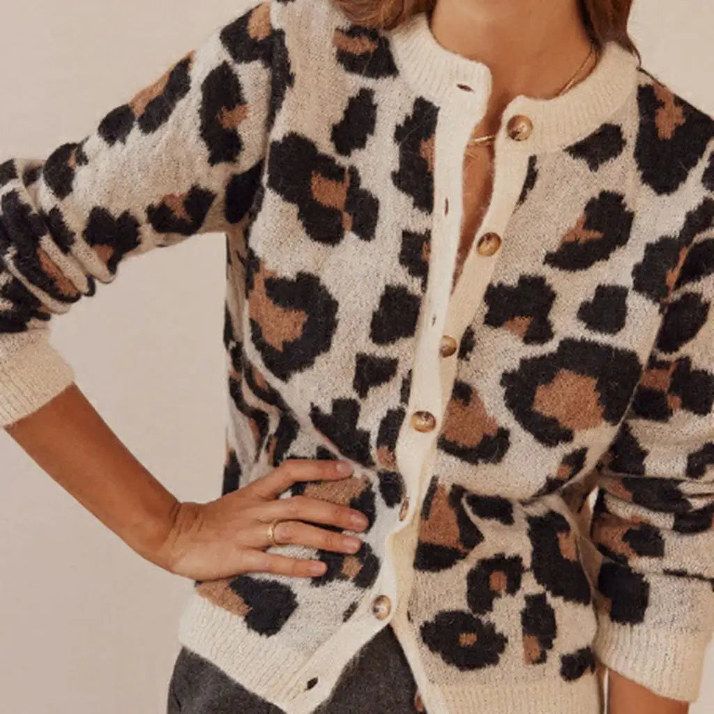 Wild Leopard Crew Neck Sweater