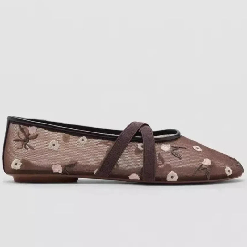 Women's Floral Ballet Flats