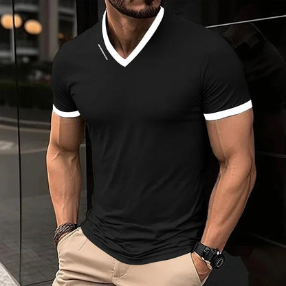 Men's V Neck Slim Fit T-Shirt