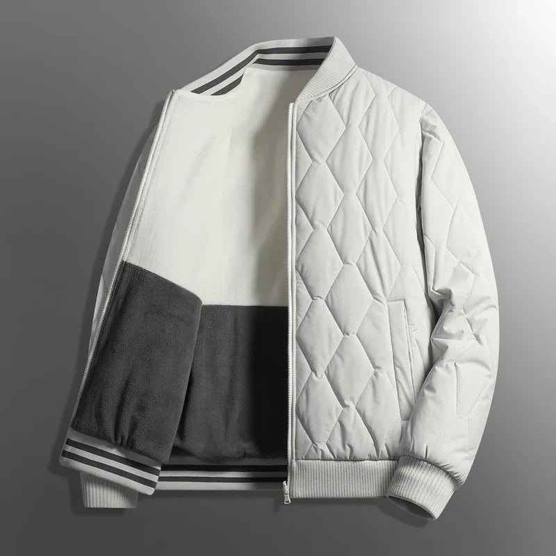 Men's Reversible Puffer Coat Waterproof Black