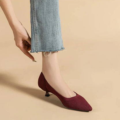 Cute Cat Heel Shoes