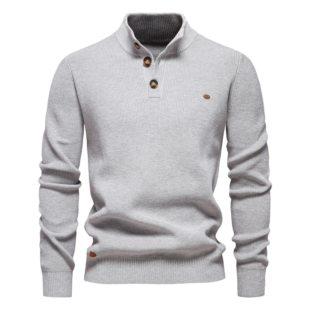 Classic Button Front Knit Sweater