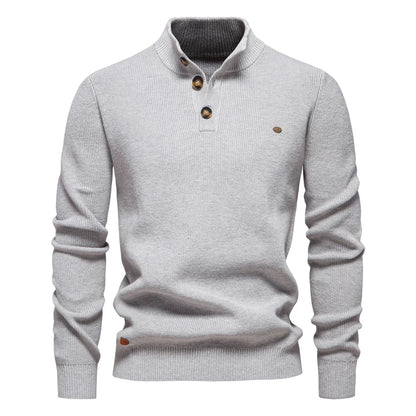 Classic Button Front Knit Sweater