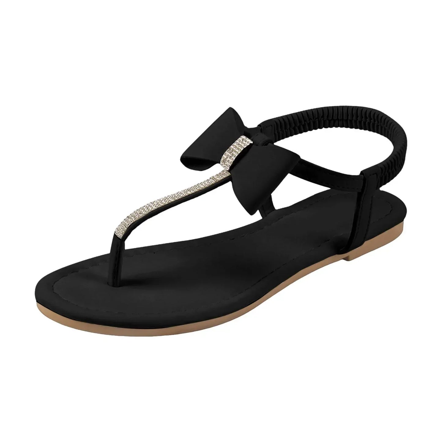 Women's Rhinestone Flat Sandals
