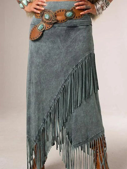 Women's Asymmetrical Layered Skirt