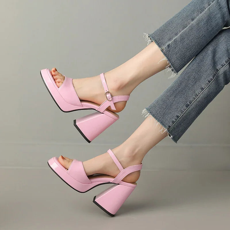 Shiny High Heel Shoes