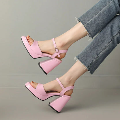 Shiny High Heel Shoes