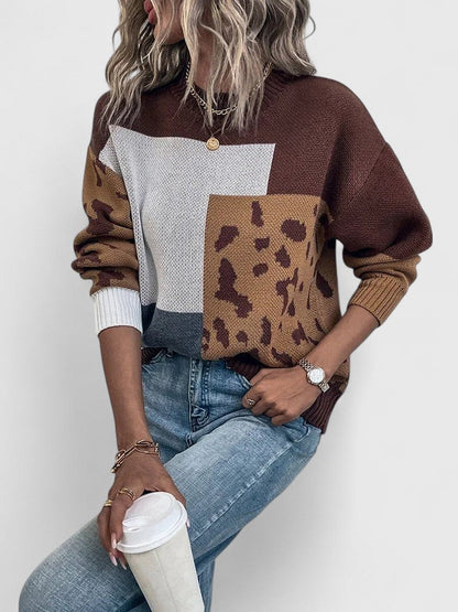 Women's Long Sleeve Sweater Round Neck