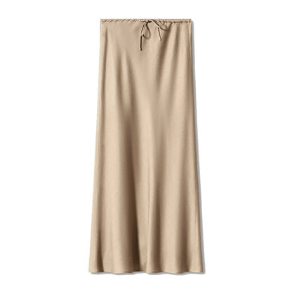 Women's Satin Maxi Skirt
