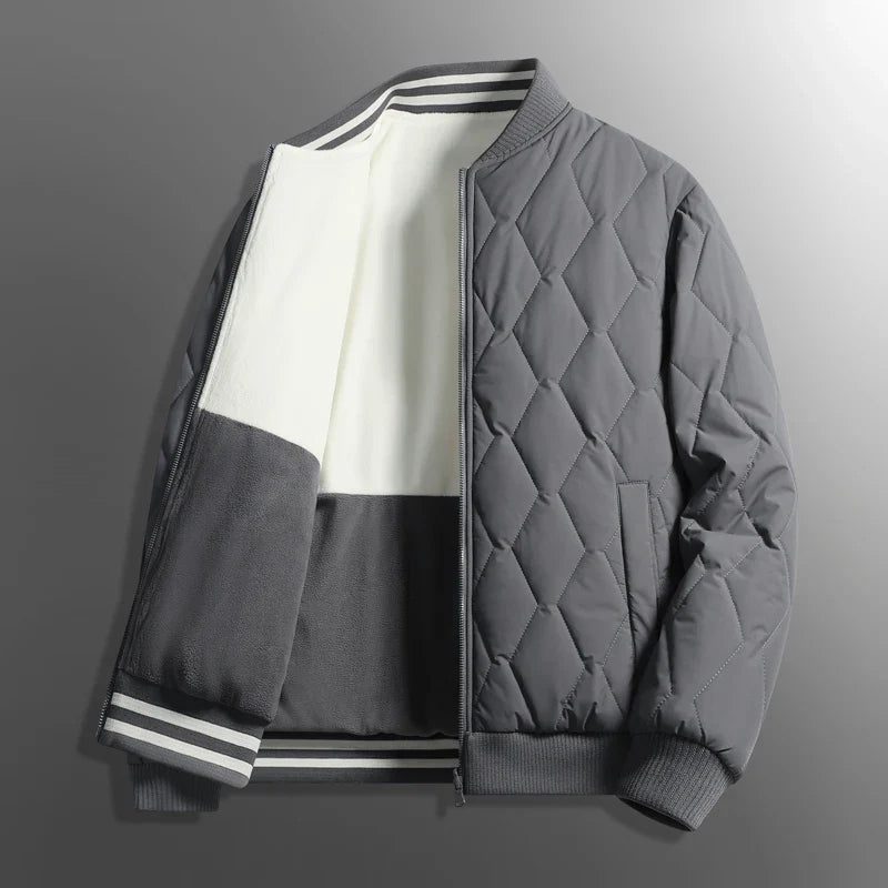 Men's Reversible Puffer Coat Waterproof Black