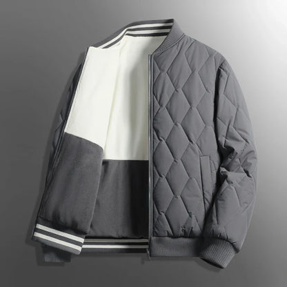 Men's Reversible Puffer Coat Waterproof Black