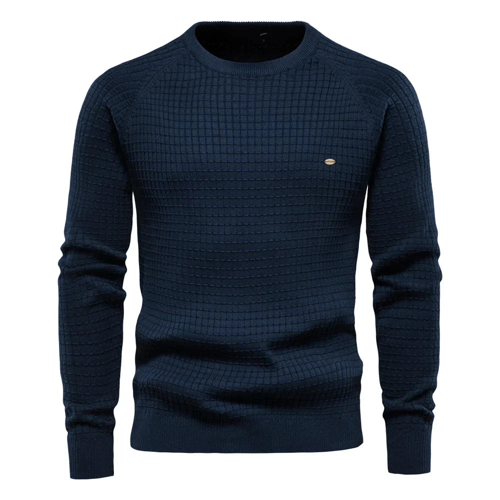 Classic Men's Patterned Crew Sweater