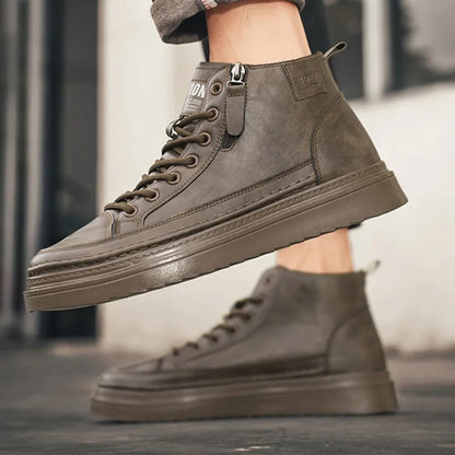 Men's Leather Sneakers Gladiator Style
