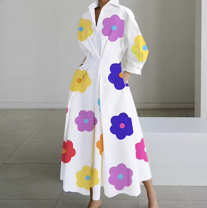 Classic Fit Waistline Shirt Dress