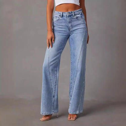 Comfortable Loose Fit Women's Jeans - VibreMode
