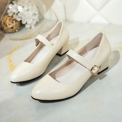 Luxury High Heel Leather Shoes