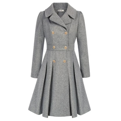 Women's Wool A-Line Peacoat