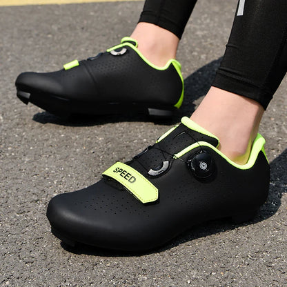 Comfortable Cycling Bike Shoes Clipless Breathable Road Sneakers
