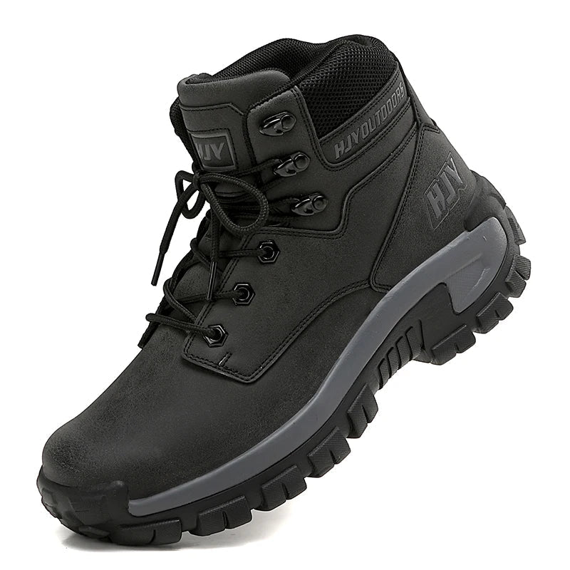 Men's High- Hiking Boots Non-Slip Waterproof Brown