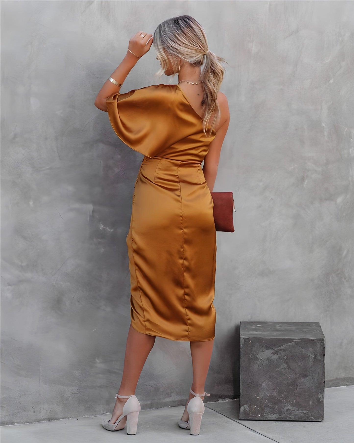 Chic Asymmetrical Evening Gown