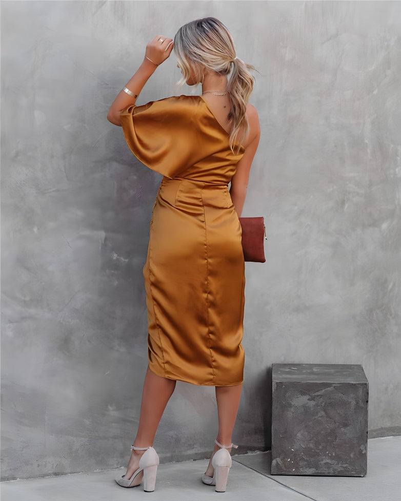 Women's Asymmetrical Off Shoulder Dress