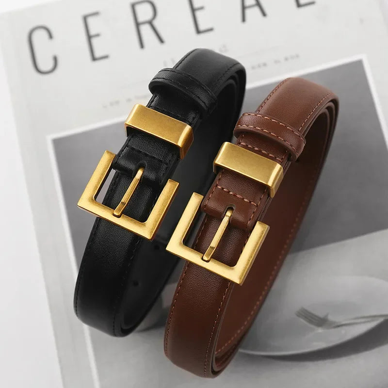 Classic Leather Strap Belt