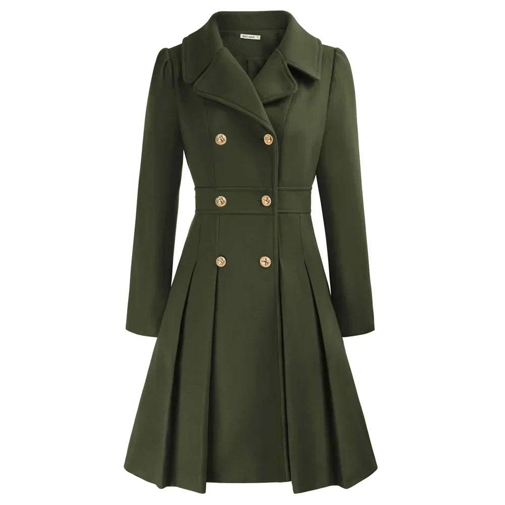 Women's Wool A-Line Peacoat