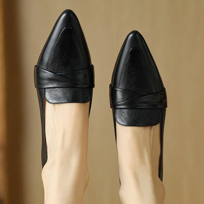 Authentic Black Leather High Heels