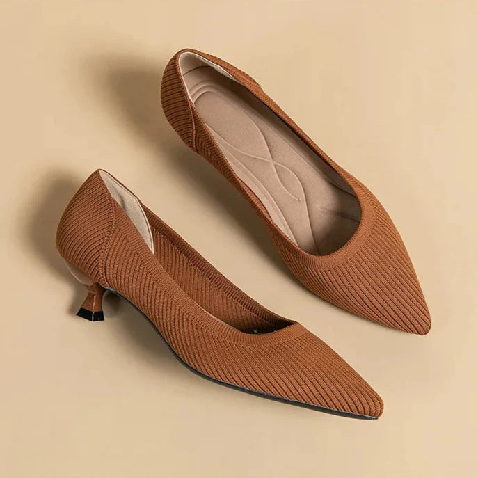 Cute Cat Heel Shoes