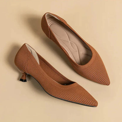Cute Cat Heel Shoes
