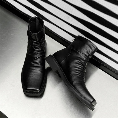 Brunello Men's Leather Ankle Boot