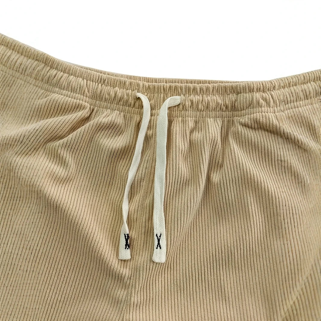 Men's Wide Leg Lounge Pants Ribbed Texture