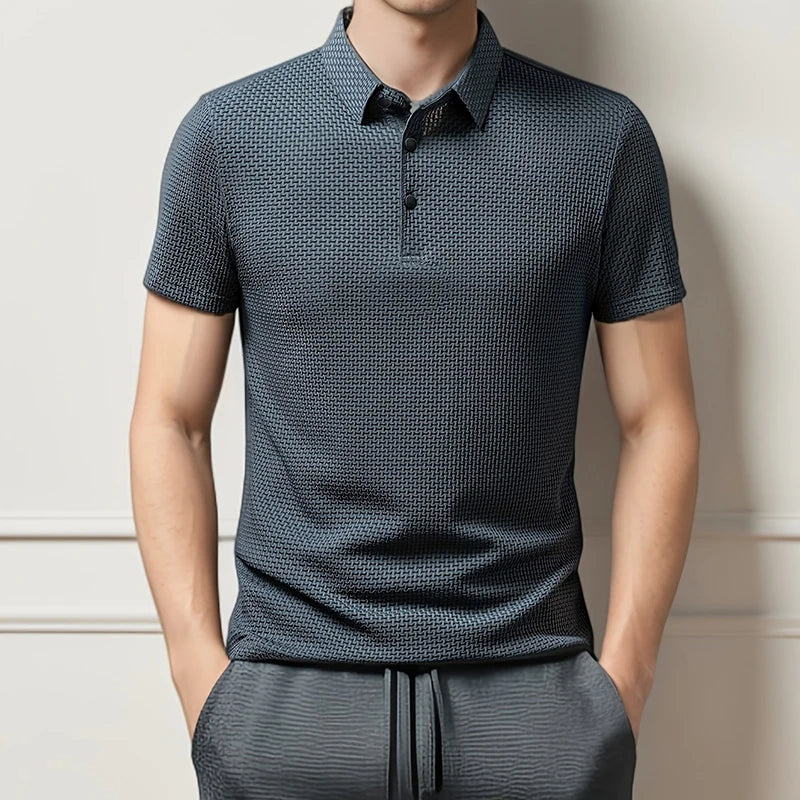 Stanley Men's Polo Shirt Waffle Knit