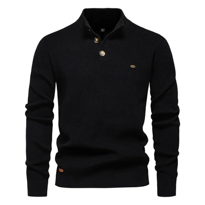 Classic Button Front Knit Sweater