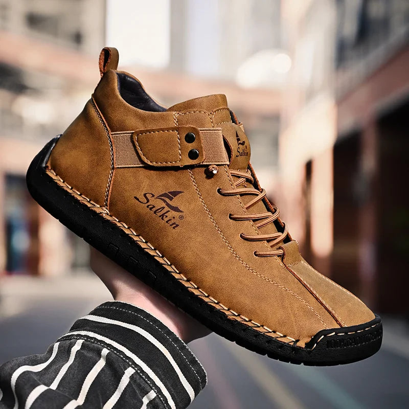 Authentic Brown Leather Boots