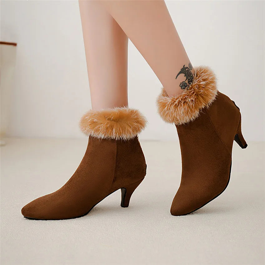 Sorena Women's Fur Ankle Boots