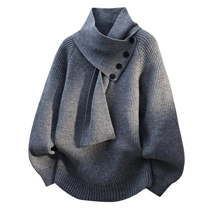 Women's Cozy Sweater Scarf Neck