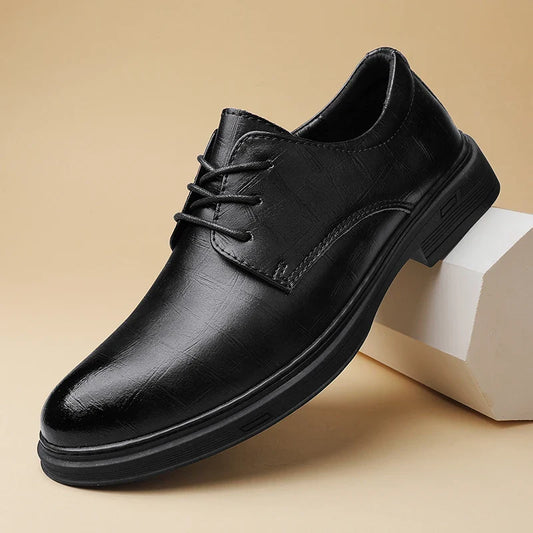 Luxury Real Leather Oxford Shoes - VibreMode