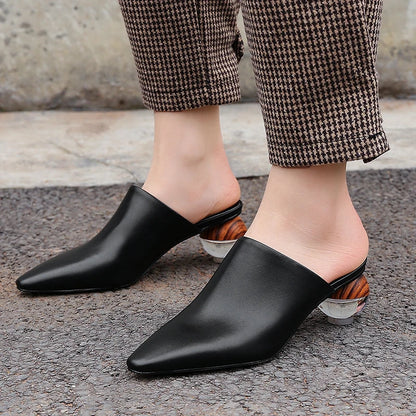 Elegant Flat Mule Shoes